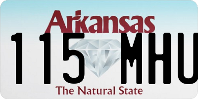 AR license plate 115MHU