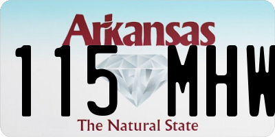 AR license plate 115MHW