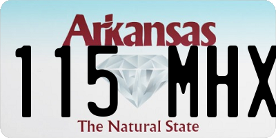 AR license plate 115MHX