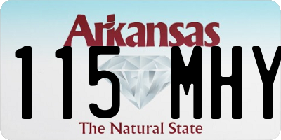 AR license plate 115MHY
