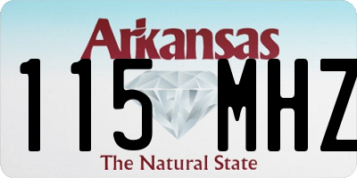 AR license plate 115MHZ