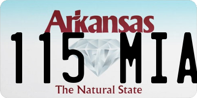 AR license plate 115MIA