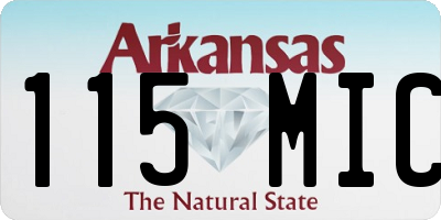 AR license plate 115MIC
