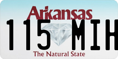 AR license plate 115MIH