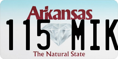 AR license plate 115MIK