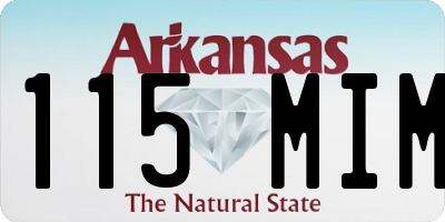 AR license plate 115MIM