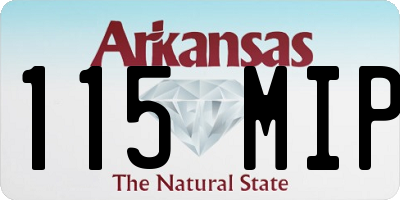 AR license plate 115MIP