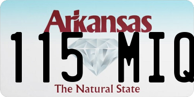AR license plate 115MIQ