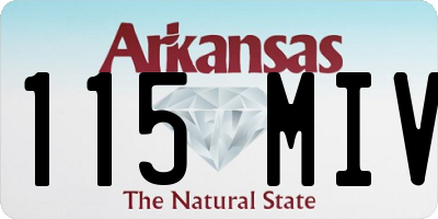 AR license plate 115MIV