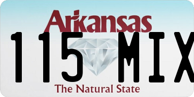 AR license plate 115MIX