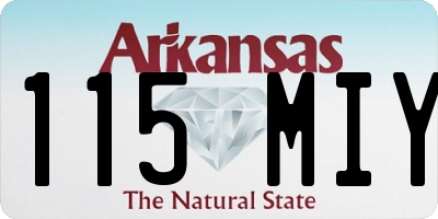 AR license plate 115MIY