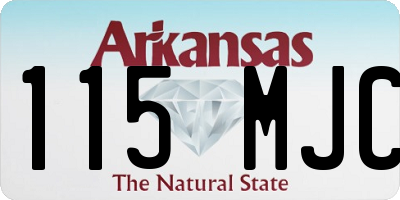 AR license plate 115MJC