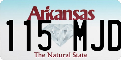 AR license plate 115MJD