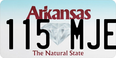 AR license plate 115MJE