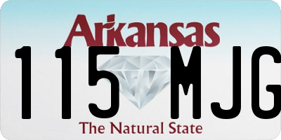 AR license plate 115MJG