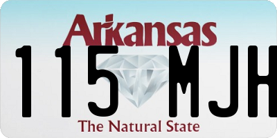 AR license plate 115MJH