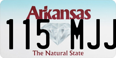 AR license plate 115MJJ