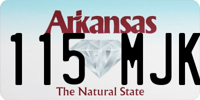 AR license plate 115MJK
