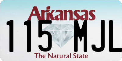 AR license plate 115MJL