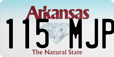 AR license plate 115MJP
