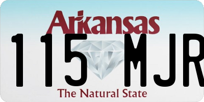 AR license plate 115MJR