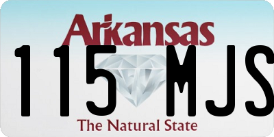 AR license plate 115MJS