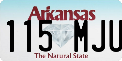 AR license plate 115MJU