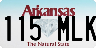 AR license plate 115MLK