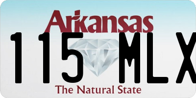 AR license plate 115MLX