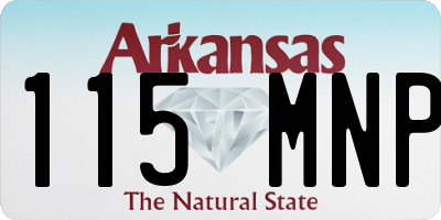 AR license plate 115MNP