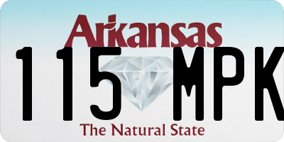 AR license plate 115MPK