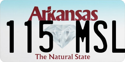 AR license plate 115MSL