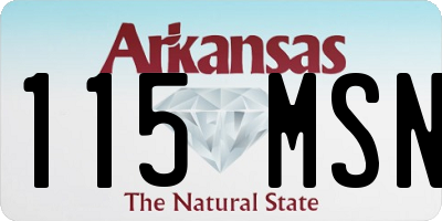 AR license plate 115MSN