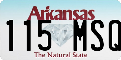AR license plate 115MSQ