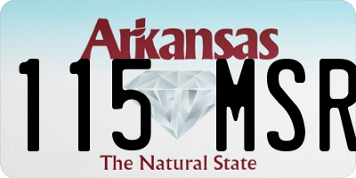 AR license plate 115MSR