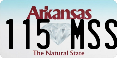 AR license plate 115MSS