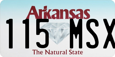 AR license plate 115MSX