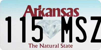 AR license plate 115MSZ
