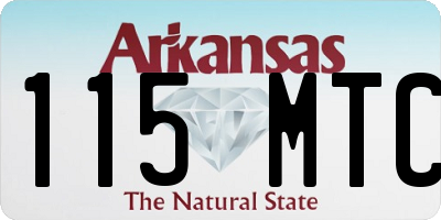 AR license plate 115MTC