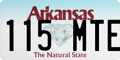 AR license plate 115MTE