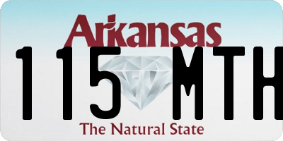 AR license plate 115MTH