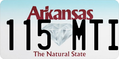 AR license plate 115MTI