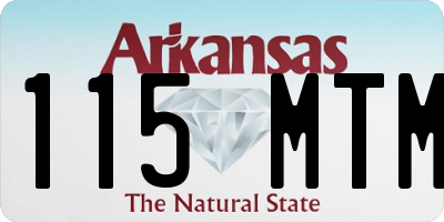 AR license plate 115MTM