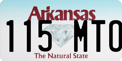 AR license plate 115MTO