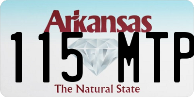 AR license plate 115MTP