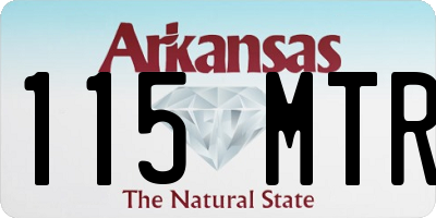 AR license plate 115MTR