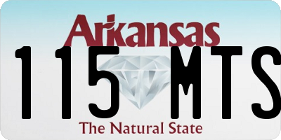 AR license plate 115MTS