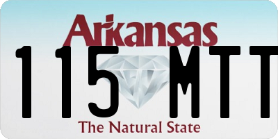 AR license plate 115MTT