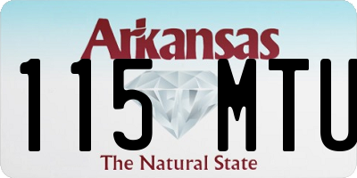 AR license plate 115MTU