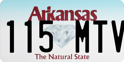 AR license plate 115MTV